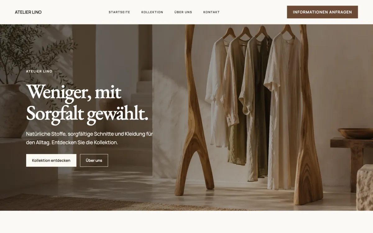 Atelier · Mode und Kollektionen