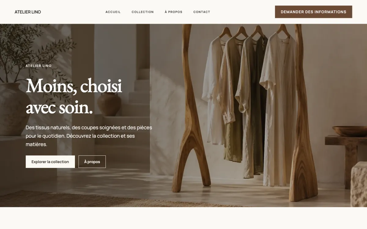 Atelier · Mode et collections