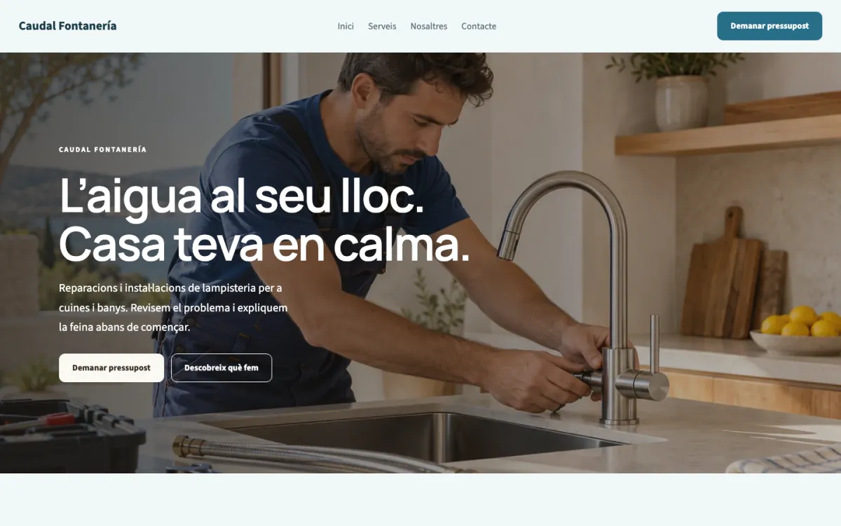 Caudal · Lampistes