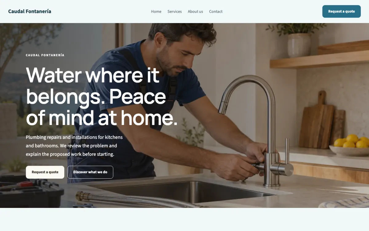 Caudal · Plumbers