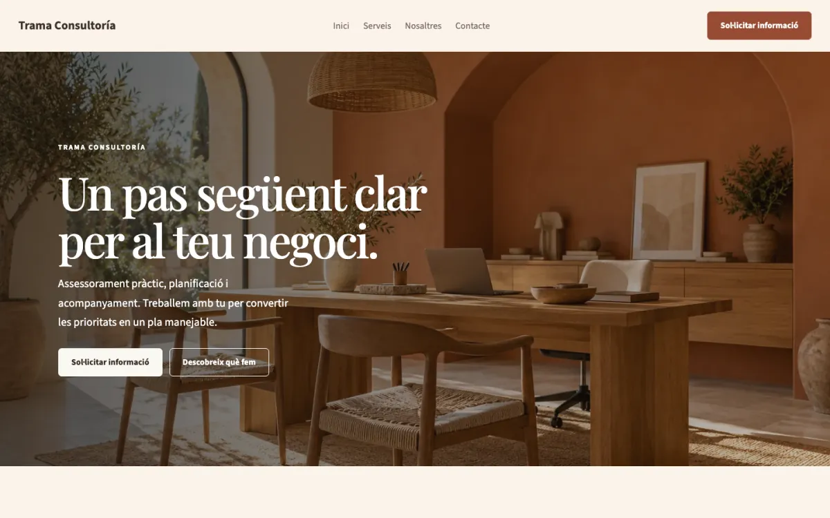 Trama · Serveis professionals