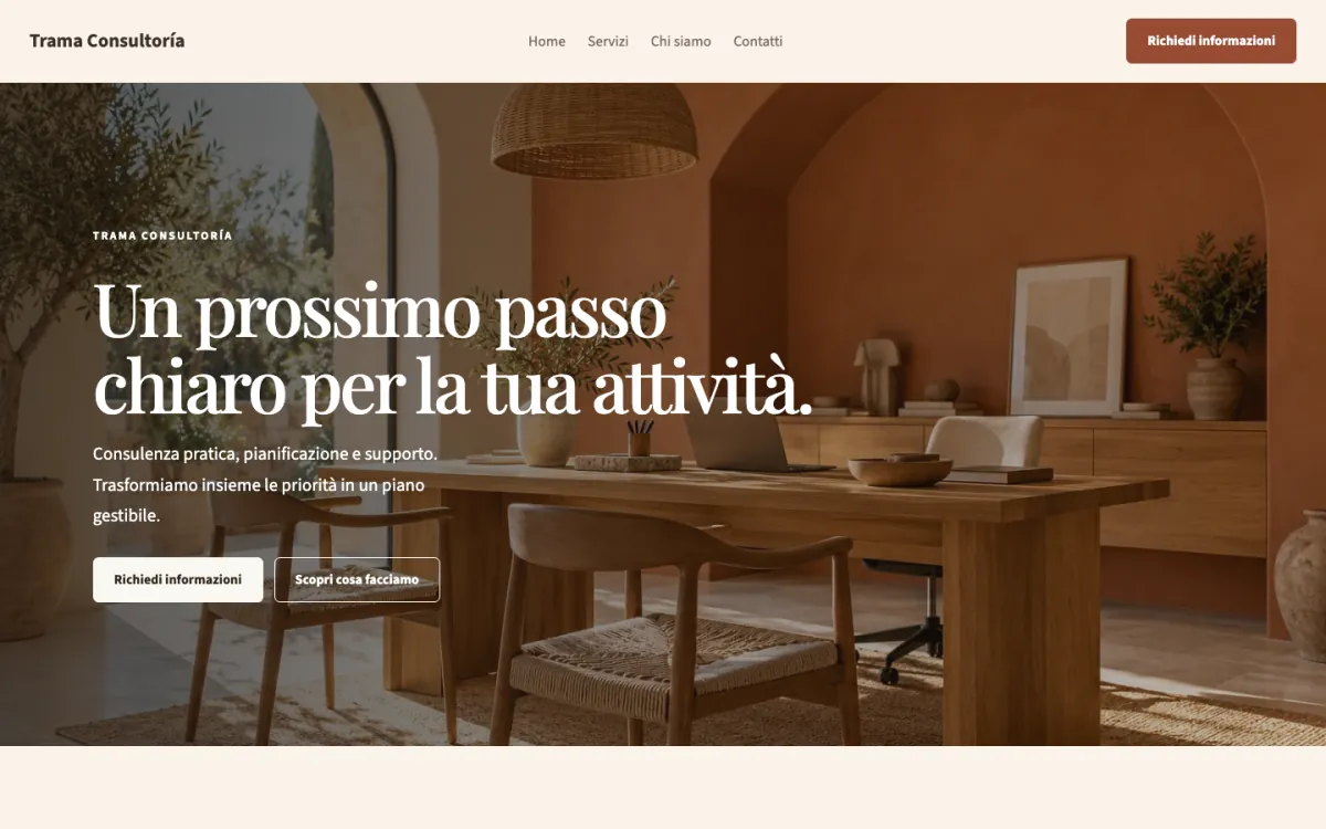 Trama · Servizi professionali